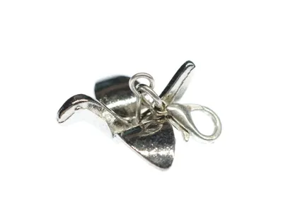 Produktbild von Kranich Charm Zipper Pull Anhänger Senbazuru Miniblings Vogel Origami silber