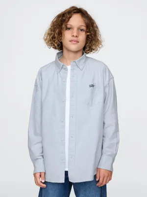 Produktbild von GAP Kinder Oversize Oxford Hemd 605359-01__L