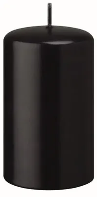 Produktbild von Stumpenkerzen Schwarz 130 x 70 mm, 4 Stück