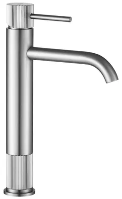 Immagine prodotto di Rubinetto Da Lavabo Rea Lungo Stripe Acciaio Spazzolato