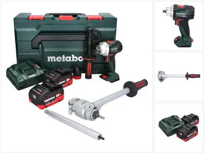 Zdjęcie produktu dla Metabo Wkrętarka Bs 18 Ltx Bl Q I 2X5,5Ah Lihd 130/65Nm + Uchwyt Power X3