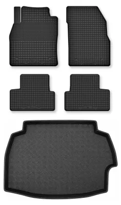 Produktbild von Gummimatten + Kofferraumwanne für Toyota C-HR II 2024- (Standard-Kofferraum) – Schwarz, Semi-Universal, angepasst – Wielganizator Semi-Universal