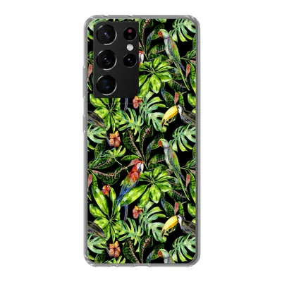 Produktbild von MuchoWow® Handyhülle Schutzhülle Hülle für Samsung Galaxy S21 Ultra Vögel - Tropisch - Muster Silikon Softcase Handy Hülle - Mobiltelefon