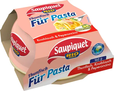 Obrázek produktu pro Saupiquet tuňák na těstoviny s česnekem a chilli 160g