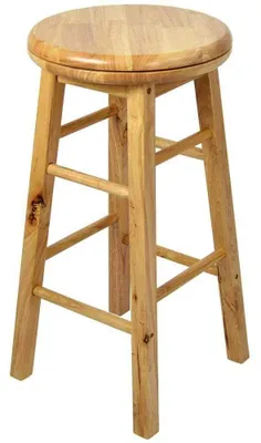 Image de Tabouret de bar en bois marron clair