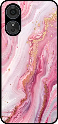 Produktbild von Smartphonica Handytasche passend für Oppo A58 5G / A78 5G mit Marmordruck - TPU Rückseitenschutzhülle Marmordesign - Pink