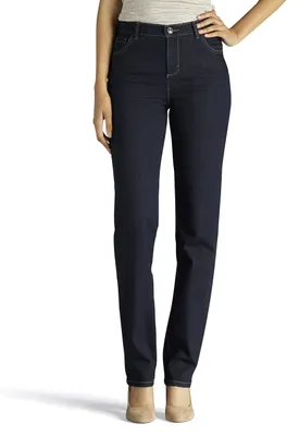 Zdjęcie produktu dla Spodnie jeans "Monroe" firmy Lee Damen, model "Geradem Bein" (prosty krój), luźny krój, kolekcja "Herit"