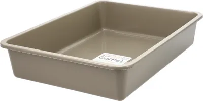 Produktbild von GarPet Katzenklo in 5 Größen Katzentoilette ohne Deckel Katzen WC Schalentoilette Klo grau eckig XL XXL hygenisch Max