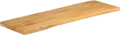 Immagine prodotto di vidaXL Piano del tavolo con bordo ad albero 110x40x2,5 cm in legno massiccio di mango