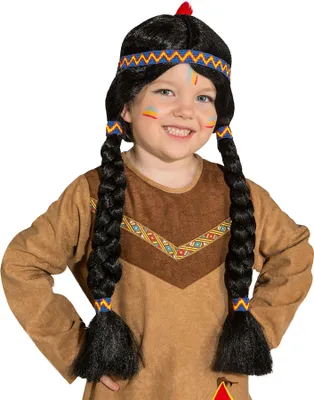 Immagine prodotto di Parrucca per bambini indiana, trecce intrecciate