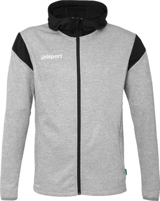Produktbild von uhlsport Kapuzenjacke Squad 27 Track Hood Children 1002257_02 dark grau melange/schwarz 116