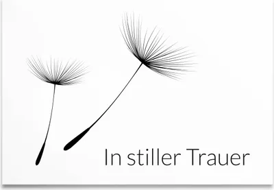 Produktbild von Friendly Fox Kondolenzkarten mit Umschlag, 12 Trauerkarten mit Umschlag Pusteblume Samen, Beileidskarten für Todesfall, Anteilnahme Karte Beileid