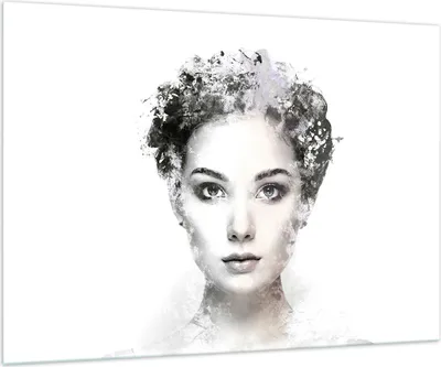 Produktbild von Bilder auf glas - Einteilig - Schön Frau Gesicht - 100x70cm - Glasbilder - Wandbilder - Bilder - zum Aufhängen bereit - Wanddekoration aus Glas - Glas Bilder - Wandbild auf Glas - GAA100x70-4949
