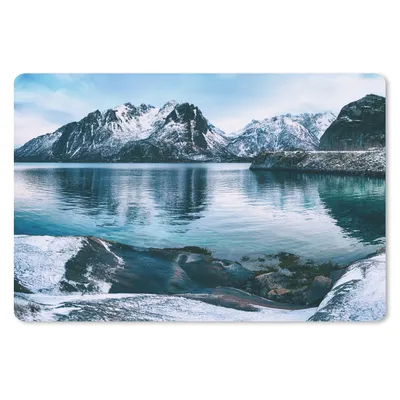 Produktbild von MuchoWow® Mauspad Mousepad Winter - See - Schnee 27x18 cm - Mousepads - Maus Mat - Pad - Mausunterlage - Büroartikel - Desk Matten
