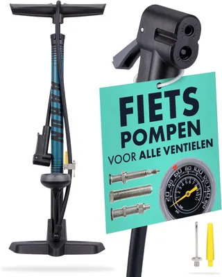 Produktbild von Fußpumpe mit Manometer – Alle Ventile – Mit Nadelventil