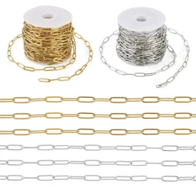 Zdjęcie produktu dla 10M Łańcuch z klipsów papierowych do DIY - W zestawie szpula