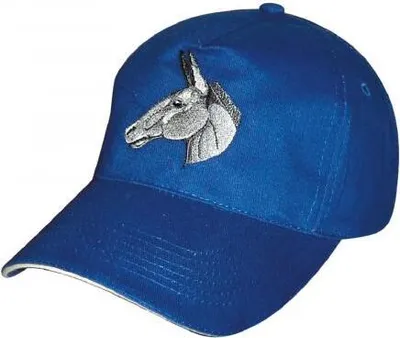 Produktbild von Baseballcap mit Einstickung - Esel - 69733 blau