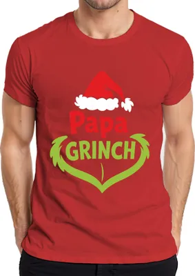 Produktbild von Papa Grinch Weihnachten Lustig Weihnachtsgeschenk Vater Geschenk Herren T-Shirt, Rot, XXL