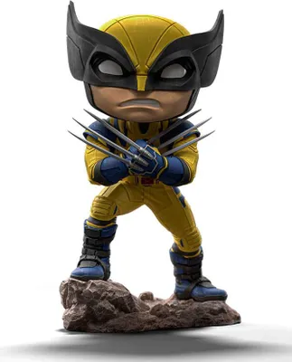 Image de Figurka MiniCo Wolverine w żółtym kostiumie z Deadpoolem od Iron Studios 13 cm