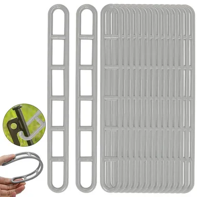 Produktbild von Spannhaken Zelt 25 Stück 6-fach verstellbar PVC Planenspanner 21,5 cm Universal Befestigung für Camping Markise Wohnmobil