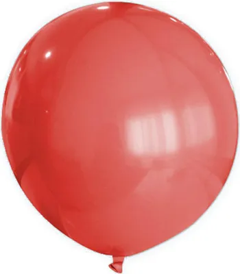 Image de Décoration de fête géante Ballon XXL rouge 80 cm - taille unique