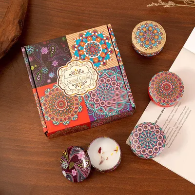 Productafbeelding van Set van 4 Geurkaarsen voor Aromatherapie