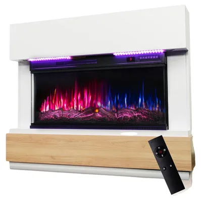 Obrázek produktu pro Elektrický krb, nastavitelný výkon, dálkové ovládání, černý