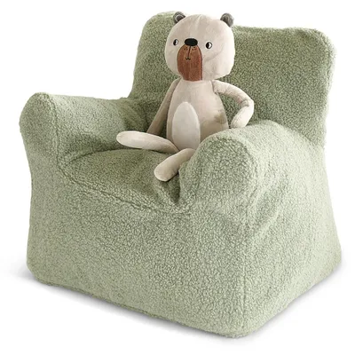 Produktbild von Petite Amélie Kindersessel/Sitzsack aus Teddystoff - Grün