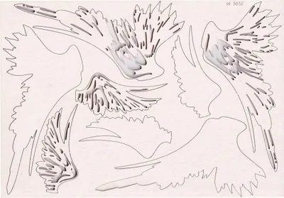 Produktbild von SCRAPINIEC Dekorpappe Die Cut Chipboard Dekoration Ornament, Vulnerable - Big set of wings