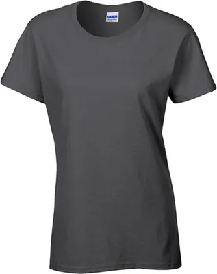 Produktbild von Gildan 5000L | Heavy Baumwolle LadiesŽ T-Shirt - Farbe: Dark Heather - Größe: M
