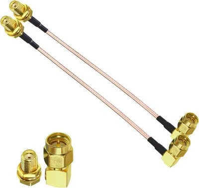 Obrázek produktu pro 6palcový SMA úhlový RF koaxiální pigtailový kabel RG316 pro prodloužení antény
