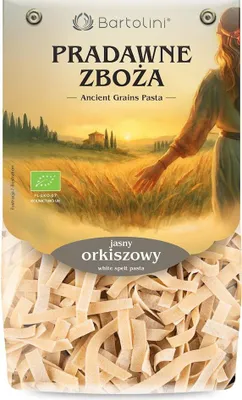 MAKARON (ORKISZOWY JASNY) TAGLIATELLE BIO 250 g - BARTOLINI (PRADAWNE ZBOŻA)