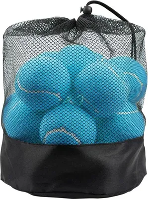 Image de 20 balles de tennis avec sac de transport en mesh pour les matchs d'entraînement et les cours de tennis, bleu