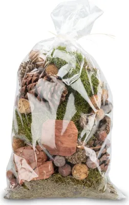 Produktbild von Wald-Potpourri ca. 450g mit Maritima Tannenzapfen, Baumrinde, Lappenmoos, Platanbällen, Dekoästen, Zeereichel Fruchtbecher, Zypressen und Estrelinia Zapfen