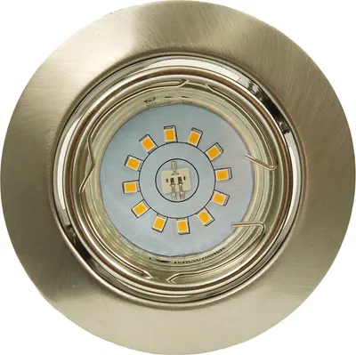 Produktbild von LED Einbauleuchte rund schwenkbar GU10 3Watt Nickel