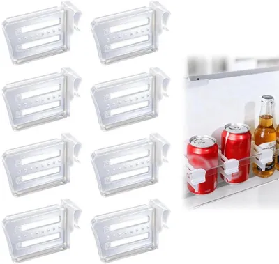 Produktbild von Unyqoos-Set® von 8 verstellbaren transparenten Trennwänden für die Organisation von Kühlschränken