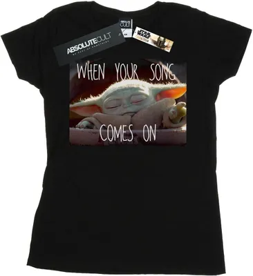 Produktbild von Star Wars - "The Mandalorian The Child Song" T-Shirt für Damen BI43005 (XL) (Schwarz)