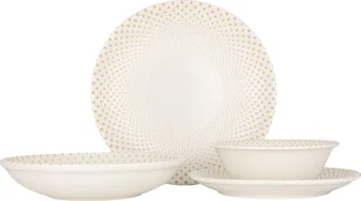 Obrázok produktu pre Súprava riadu Rinart (stredná) - Punto - 24 kusov - 6 osôb - porcelán
