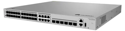 Image de Huawei eKitEngine S530S Series S530-24ST4XE - Commutateur - géré - 16 x Gigabit SFP + 8 x 10/100/1000/SFP + 4 x 1 Gigabit / 10 Gigabit SFP+ + 2 x 10 Gigabit (liaison montante / empilage) - avant et côté vers arrière - montable sur rack (98012556)