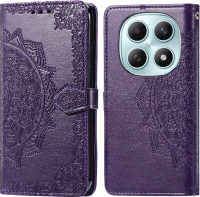 Zdjęcie produktu dla imoshion Mandala Bookcase dla Xiaomi Redmi Note 15 (4G) – fioletowy