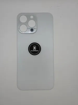 Produktbild von Rückseite Glas für iPhone 14 Pro Max Silber – Backcover Big Hole inkl. 3M-Kleber