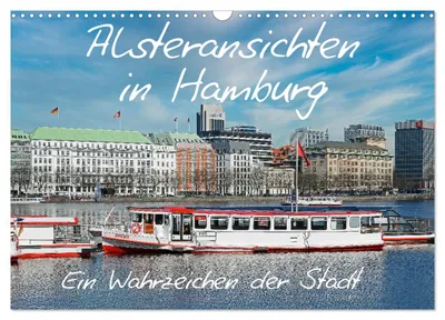 Produktbild von Alsteransichten in Hamburg (Wandkalender 2027 DIN A3 quer), CALVENDO Monatskalender