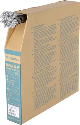 Produktbild von Shimano Bremsinnenzug Niro Birnennippel Ø 1,6mm 2050mm 1 Karton a 100 Stck.