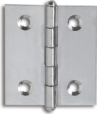 Produktbild von Knopfscharnier leichte Ausführung Scharnier 40 x 35 x 0,8 mm Edelstahl