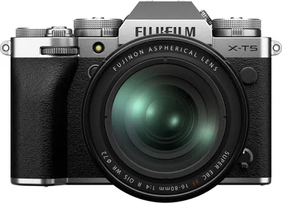Obrázok produktu pre Fujifilm X -T5 + XF16-80mmF4 R OIS WR, 40,2 MP, 7728 x 5152 px, X-Trans CMOS 5 HR, 6.2K, Dotyková obrazovka, Strieborná