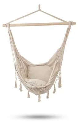 Productafbeelding van Solidchoice - Hangstoel voor Binnen en Buiten, Ideaal voor Camping en Tuin