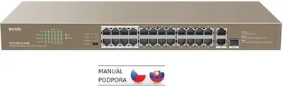 Image de Tenda TEF1126P-24-410W Tenda Switch 26-Port FE TEF1126P-24-410W      410W (24x PoE)