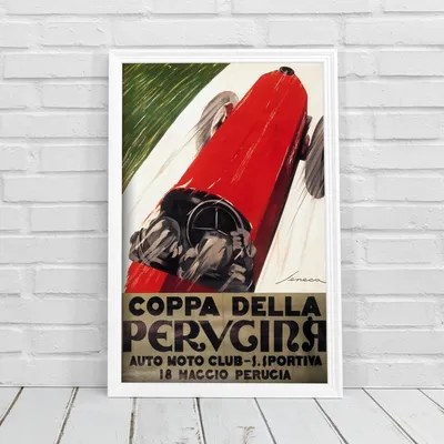 Produktbild von Poster - Canvas - Leinwand - 42 cm x 59,4 cm - Grand Prix Coppa della Perugina Federico Seneca