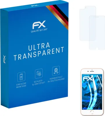 Produktbild von atFoliX 4050512197206, Apple, iPhone 8Plus, Kratzresistent, Transparent, 3 Stück(e)