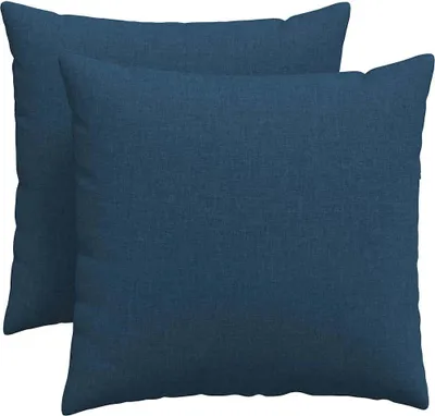 Image de vidaXL Coussins de canapé 2 pcs Bleu 50 x 50 cm tissu